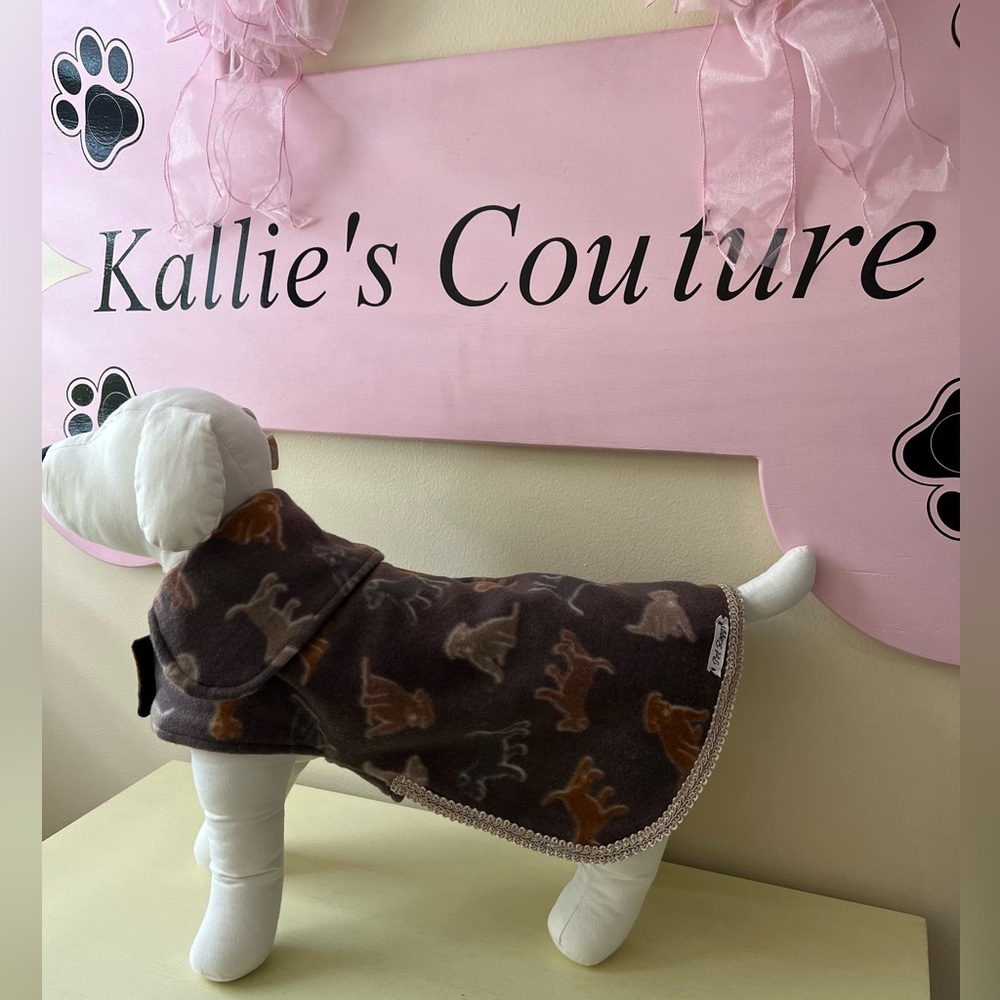 Handmade Fleece Jacket with Collar.
